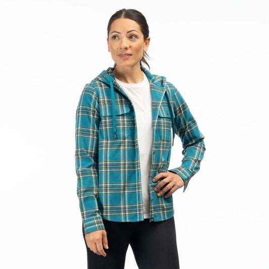 Klim Ginny Mountain Midweight Stretch Flannel Hoodie