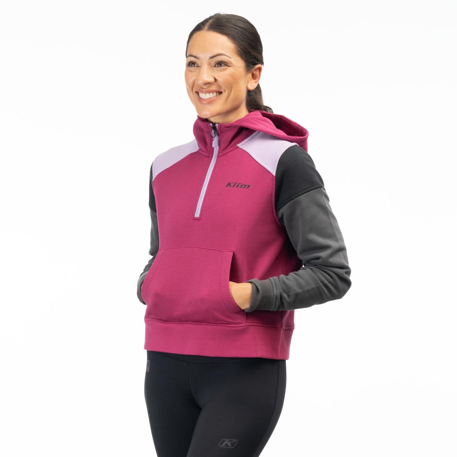  Klim Huntley 1/4 Pullover Zip Crop Hoodie